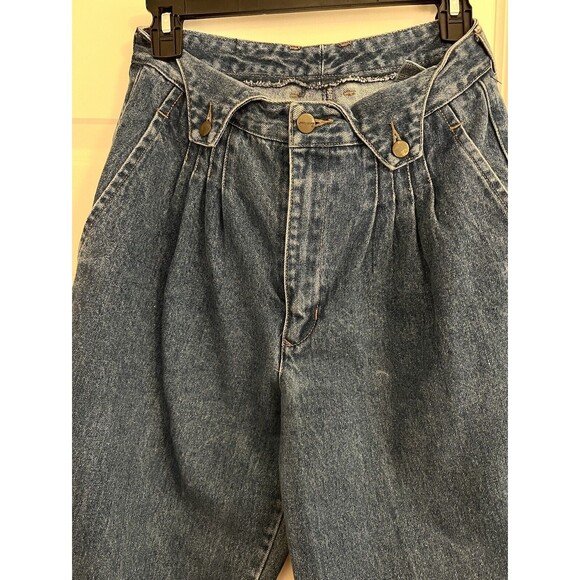 VTG. 80s 90s Union Bay Jeans High Waist Baggy Loose Pleated Mom Preppy Sz. 11 - Picture 4 of 11